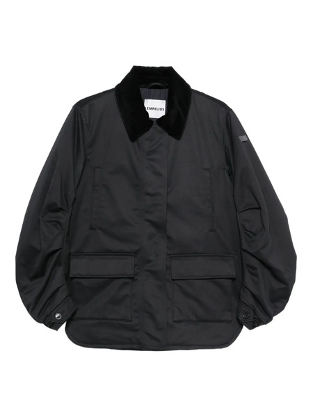 Lempelius Velvet-collared Pocket Jacket - Grey 