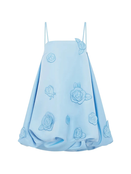  Leo Lin Patsy Floral Mini Dress - Blue 