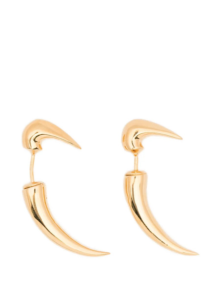  Leonardo Valentini Shark-tooth Drop Earrings - Gold 