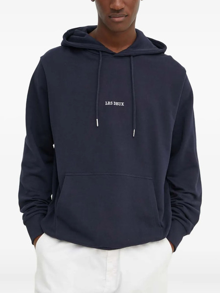  Les Deux Drawstring Hoodie - Blue 