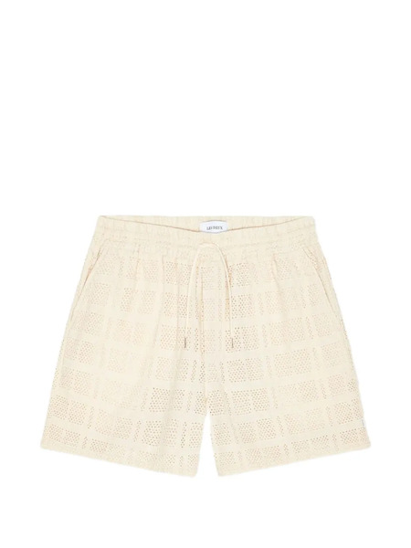 Les Deux Drawstring Open-work Deck Shorts - Neutrals 