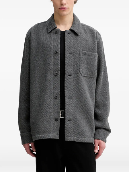  Les Deux Hamilton Button-front Overshirt - Grey 