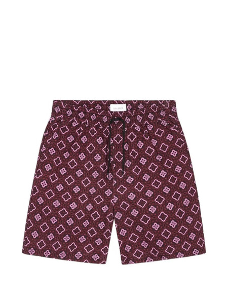  Les Deux Harry Arabesque Pattern Shorts - Red 