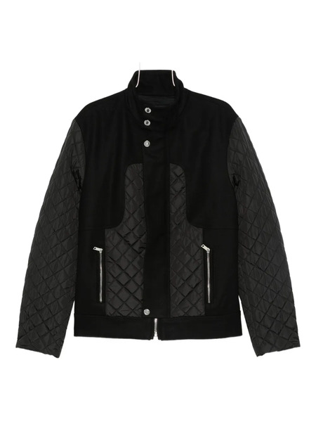  Les Hommes Quilted Panelled Jacket - Black 