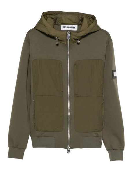  Les Hommes Zip-up Hooded Jacket - Green 