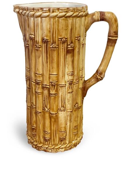  Les-ottomans Bamboo Ceramic Jug (30cm) - Brown 
