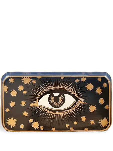  Les-ottomans Eye-print Iron Tray - Blue 