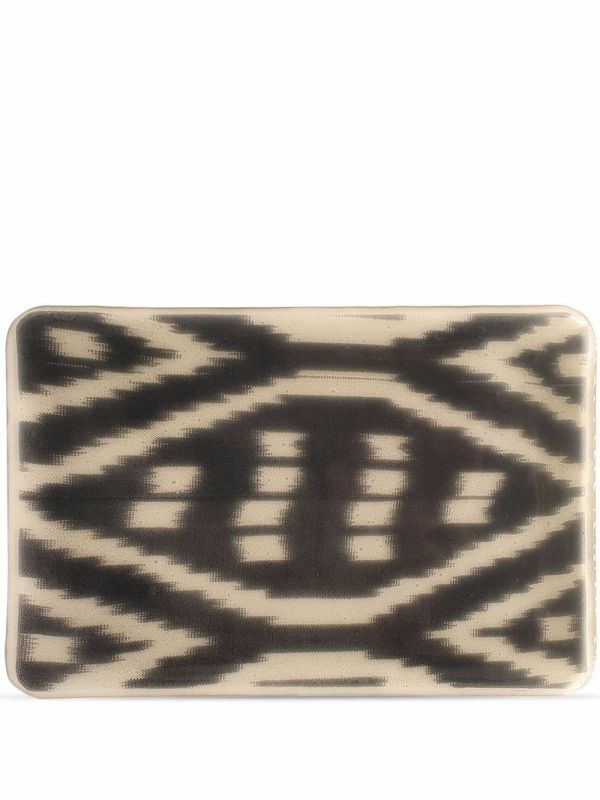  Les-ottomans Ikat Handmade Tray - Multicolour 