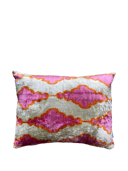  Les-ottomans Sillk Patterned Cushion (40cm X 50cm) - Neutrals 
