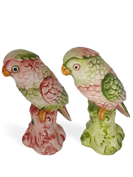  Les-ottomans Small Parrot Sculptures Set - Multicolour 
