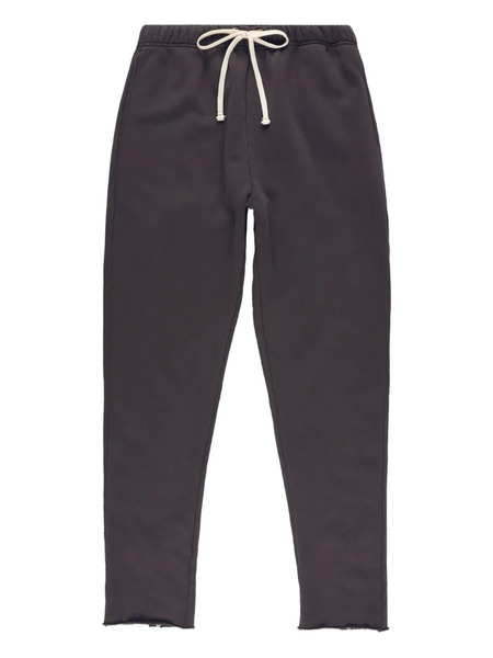 Les Tien Drawstring Raw-edge Track Pants - Brown 