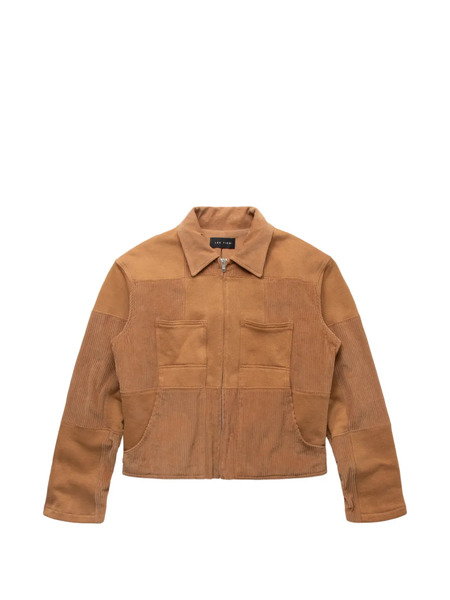  Les Tien Patchwork Zip Jacket - Brown 