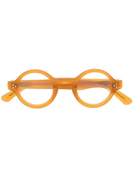  Lesca Burt Round-frame Glasses - Neutrals 