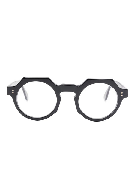  Lesca Buzz Geometric-frame Glasses - Black 