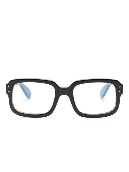 Lesca Dude Square-frame Glasses - Black 