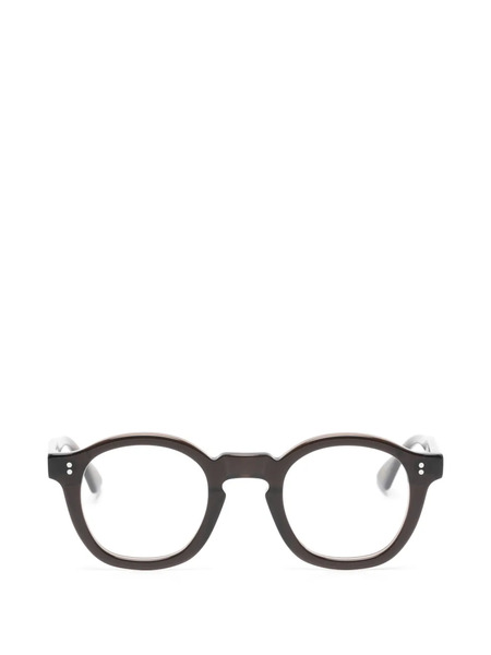  Lesca Round Frame Glasses - Brown 