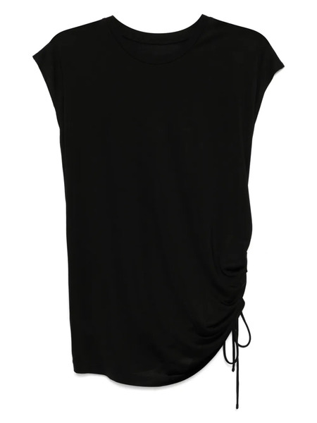  Less Asymmetric Silk Vest - Black 