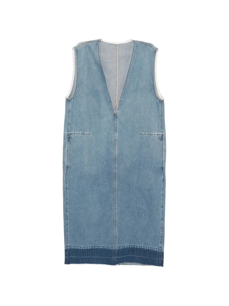  Less Denim Midi Dress - Blue 