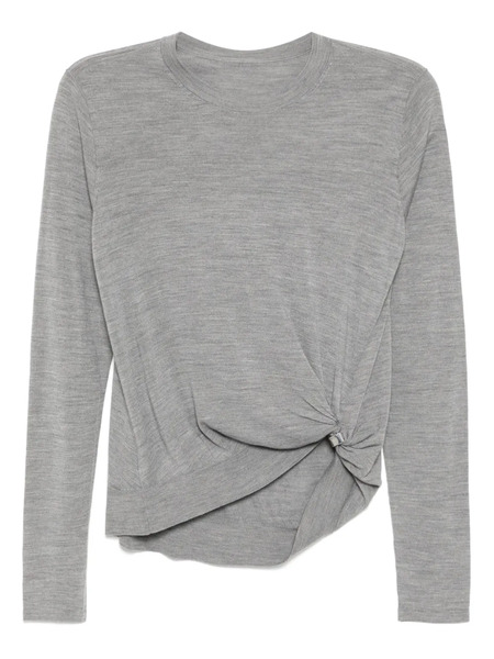  Less Draped Knitted Top - Grey 