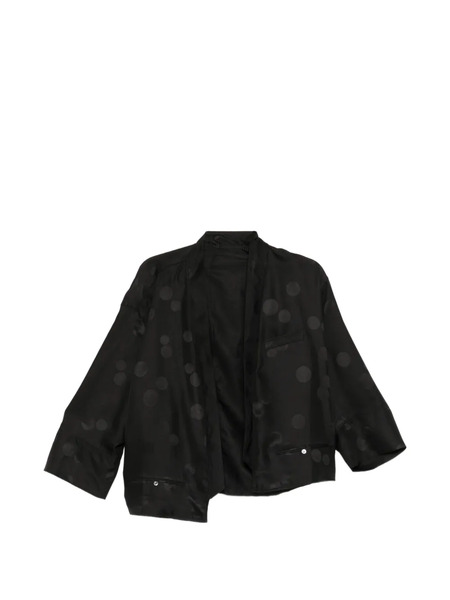  Less Polka Dot Oversized Jacket - Black 