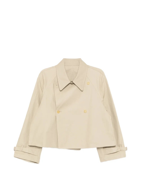  Less Raglan-sleeves Crop Jacket - Neutrals 