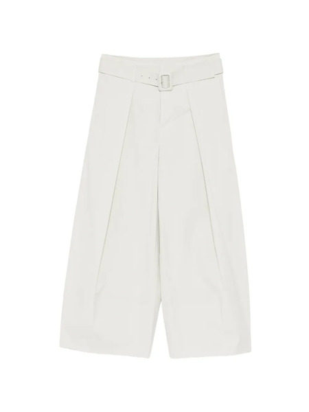  Less Wide-leg Cropped Trousers - Green 