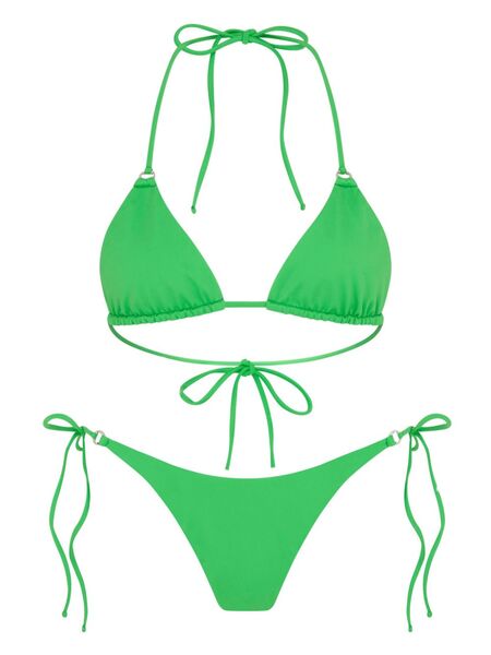  Let's Swim Triangle Bikini Top - Green 