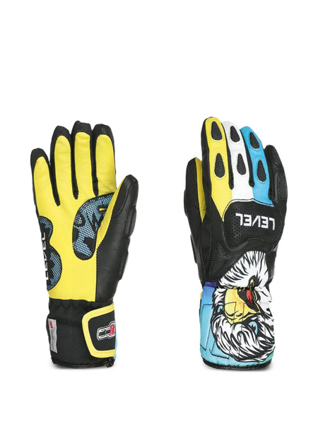  Level Kids Leather Gloves - Black 
