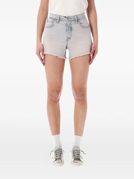  Levi's 501® Curve Frayed Shorts - Blue 