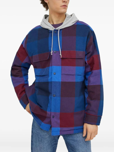  Levi's Hooded Check Jacket - Blue 