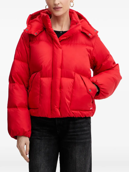  Levi's Hooded Puffer Jacket - Red 