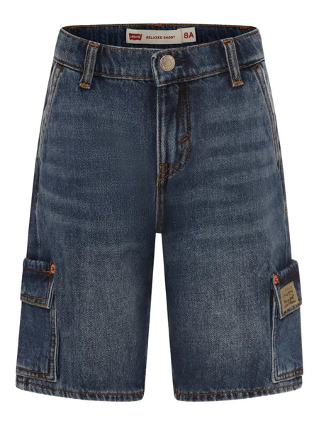  Levi's Kids Cargo-style Denim Shorts - Blue 