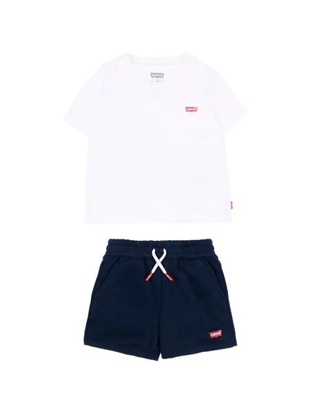  Levi's Kids Drawstring Short Set - White 