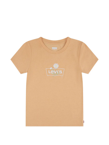  Levi's Kids Flower-embroidered T-shirt - Orange 