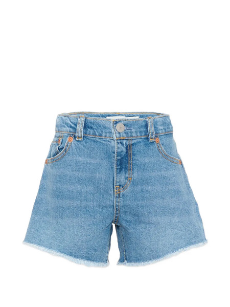 Levi's Kids Frayed Denim Shorts - Blue 