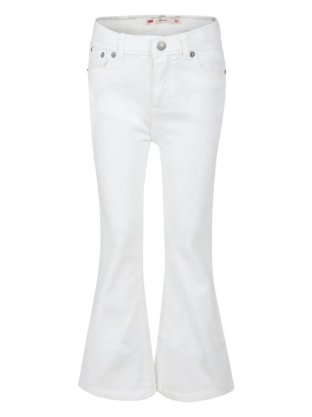  Levi's Kids Logo-patch Flared Jeans - White 