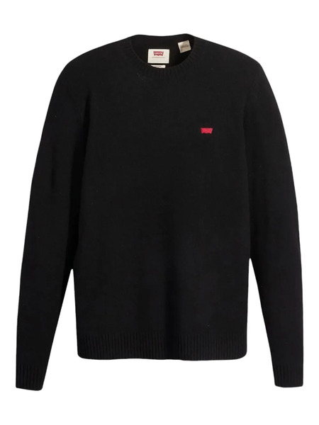  Levi's Logo-patch Crew-neck Sweater - Black 