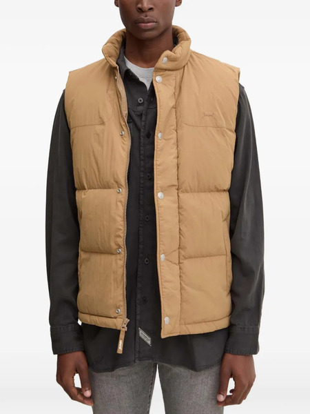  Levi's Rockridge Buttoned Quilted Gilet - Brown 