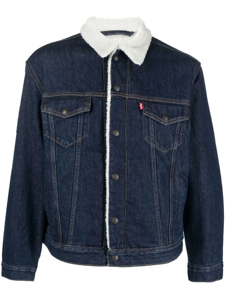  Levi's Shearling-lined Denim Jacket - Blue 
