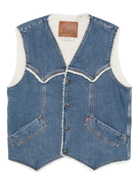  Levi's Western Denim Waistcoat - Blue 