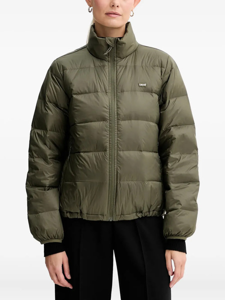  Levi's Willa Down Package Quilted Zip Jacket - Green 