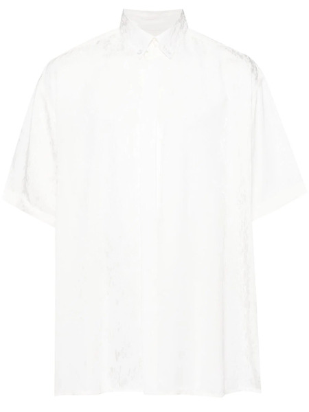  Lgn Louis Gabriel Nouchi Patterned-jacquard Shirt - White 