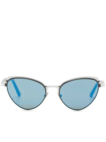  L.g.r Cat-eye Frame Sunglasses - Black 