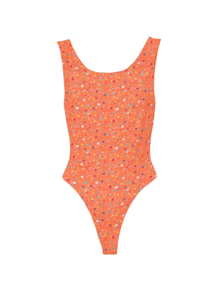  Lhd Key Biscayne Floral Bodysuit - Orange 
