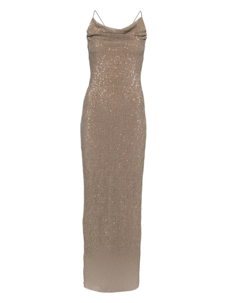  L'idée Cosmopolitan Sequinned Maxi Dress - Brown 