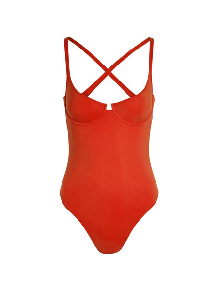  Lido Ottantatre Crossover-strap Swimsuit - Orange 