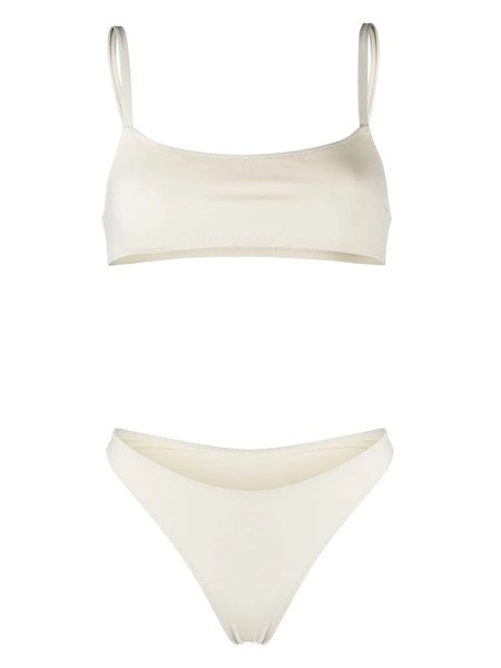  Lido Square-neck Stretch Bikini Set - White 