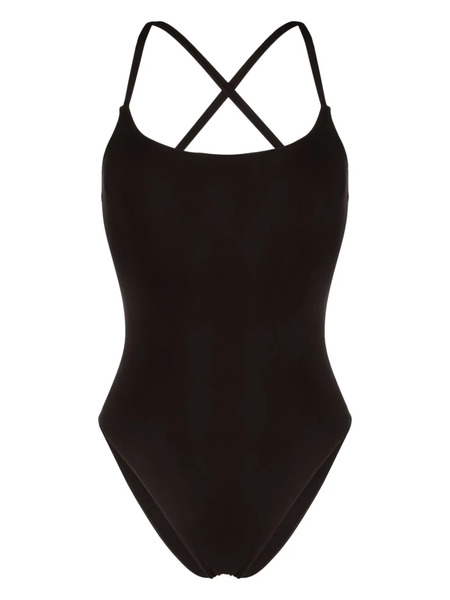  Lido Uno Low-cut Swimsuit - Brown 