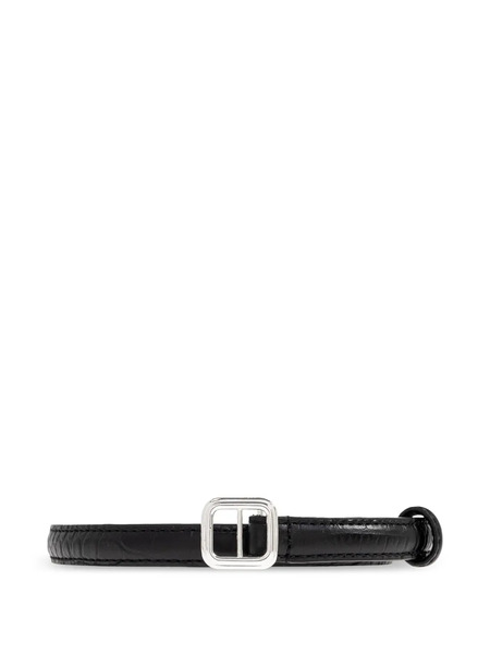  Lie Studio Leather Belt - Black 