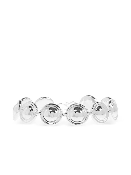  Lie Studio Oval-discs Bracelet - Silver 